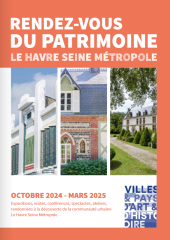 Couverture de la programmation RDV du Patrimoine Le Havre Seine Métropole - Oct 24 à Mars 25