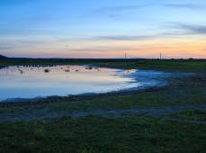 Marais au crépuscule